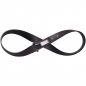 Preview: Reversible belt made of calfskin in dark brown and black